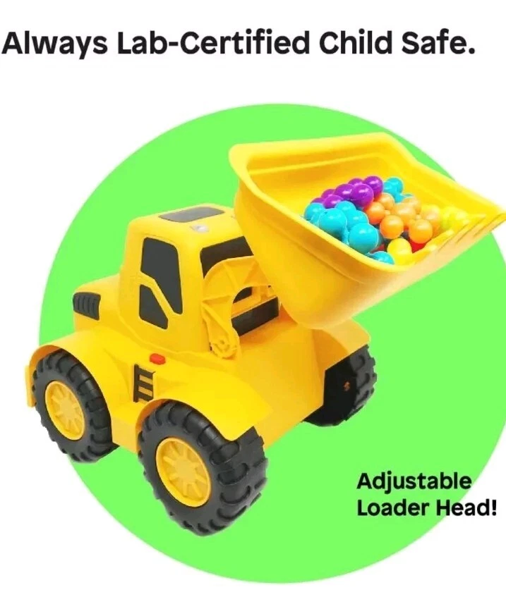 Boley Builders Large Bulldozer Front Loader Truck with Lights and Sounds - Kids - Image 4 of 4