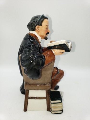 Royal Doulton Professor Figurine Retired Vintage Teacher Reading A Book - Picture 4 of 8