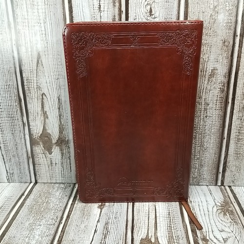 KJV Holy Bible King James Version KJV Faux Leather Thumb Index Christian Art - Foto 6 di 18