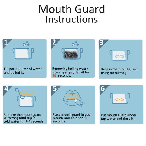 Boxing Mouth Guard Adult Kids Shock Gel Gum Shield MMA Rugby by BLADE - Picture 6 of 19
