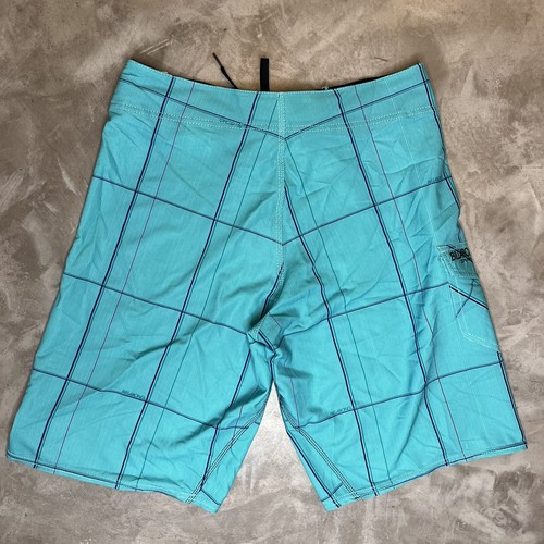 NUEVO Billabong R U Serious Platinum X Board Shorts Para Hombre Talla 32 Azul Aqua Verde - Imagen 2 de 7