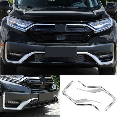 Tira protectora inferior para parachoques delantero cromado ABS para Honda CR-V CRV 2020-2022 4 PIEZAS - Imagen 1 de 7