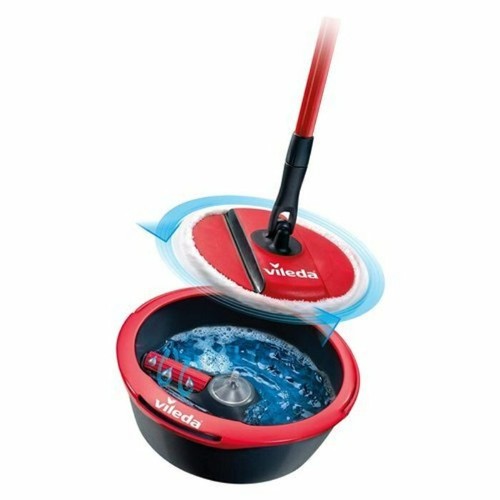VILEDA - SPIN\u0026CLEAN SISTEMA LAVAPAVIMENTI MOCIO con RULLO STRIZZATORE | eBay