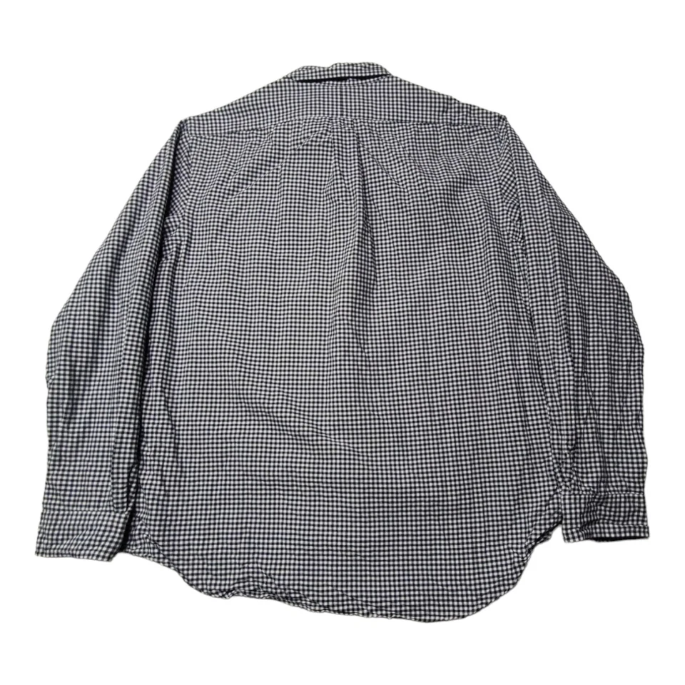 Camisa Polo Ralph Lauren Flesh Pony Para Hombre XL Manga Larga Negra Blanca Guinga  Foto 3 de 4