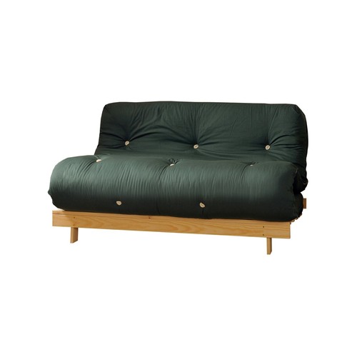 Double 4ft Premium Luxury Futon Wooden Sofa Bed Extra Thick Mattress 11 Colours - Picture 9 of 12