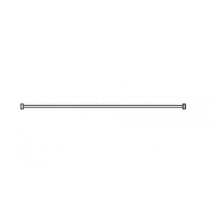 AKW Straight Shower Curtain Rail 1900mm Wide Including Fittings