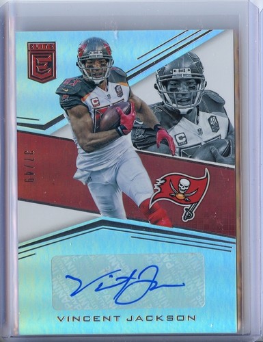 Vincent Jackson 2016 Donruss Elite Auto 37/49 #ES-VJ Tampa Bay Buccaneers - Picture 1 of 2