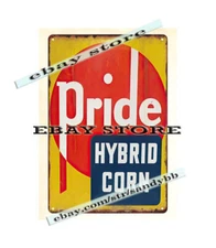 Pride Hybrid Corn seed metal tin sign plaque manufacturers