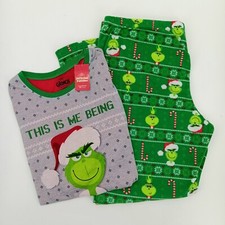 Jammies for Your Families Womens Grinch Fleece Pajama Set PJs XXL NWT-AA3 -8