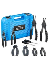OMT 10 Piece Snap Ring Pliers Set Retaining Ring and Circlip Removal Tool Kit