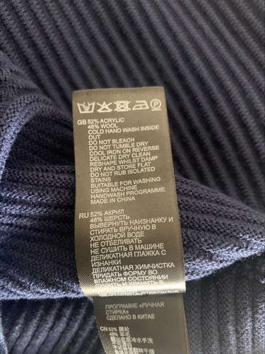 Prenda para mujer REISS Skye con cremallera trasera acanalada en rojo y azul marino ¡¡Calidad superior!!¡! - Imagen 15 de 20
