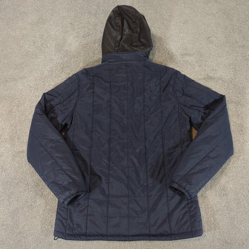 G-Star Jacket Men Large Blue Padded Lined Hooded Correct Overshirt Military Coat - Picture 10 of 11