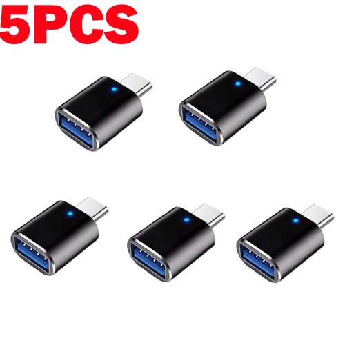 5X USB-C USB 3.1 Type C Mâle vers USB 3.0 Femelle Data OTG Convertisseur Adaptateur / Lumière - Photo 18 sur 20