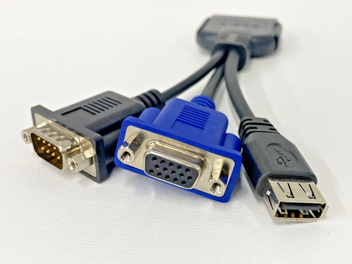 Câble adaptateur USB Cisco UCS 69-2477-01 Foxconn 45437 VGA DB9 KVM - NEUF - Photo 3/4