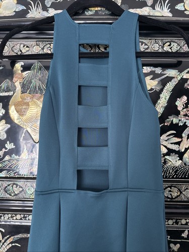 Women’s/juniors Size XS Abercrombie & Fitch New York Dark Teal Dress Ladder Back - Picture 5 of 7