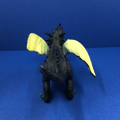 Vintage Black Winged Dragon Monster Dinoaur Toy Figure Unbranded Made In China - Picture 3 of 6