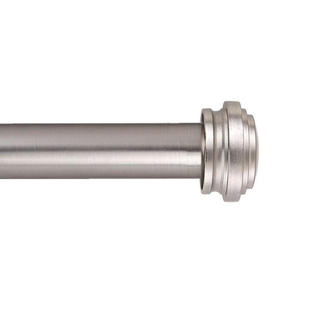 Allen Roth 72 In To 144 In Brushed Nickel Steel Single Curtain