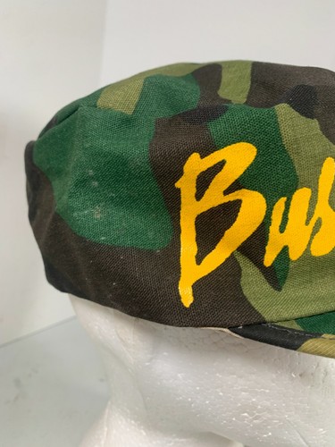 Vintage 1980s Busch Gardens Camo Style Painters Cap Hat - Picture 3 of 8