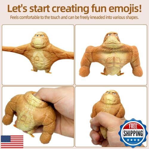 Squishy Monkey Stretchy Sand Filled Gorilla Toy Animal Squishy Squeeze Toys f - Picture 4 of 5