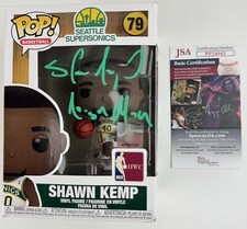 SHAWN KEMP signed Funko POP Seattle Supersonics Sonics Reign Man JSA *Damage* SHAWN KEMP signed Funko POP Seattle Supersonics Sonics Reign Man JSA *Damage*