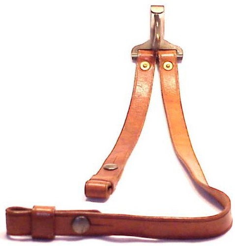 Original Modell 1904 U.S. CAVALRY LEDER SCHWERT HÄNGER gemarkt R.I.A. - NEUWERTIG