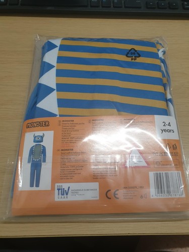 Kids Halloween MONSTER Costume - 2 Piece Set 2-4 Years JUST £6.49 FREE POST - Picture 10 of 12
