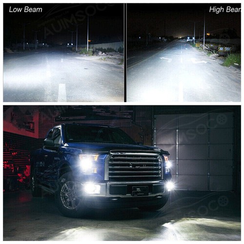 9005 9006 LED Headlights Kit Combo Bulbs 10000K High Low Beam White Super Bright - Foto 12 di 12