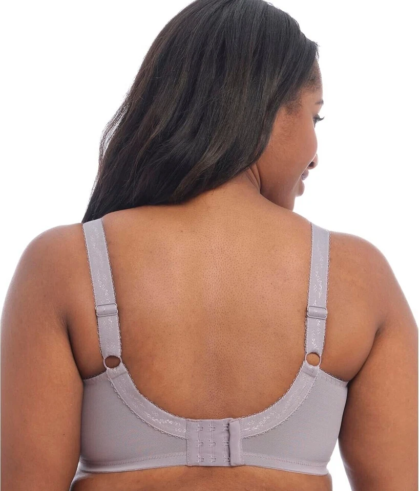 Sujetador con aros Goddess Kayla con bandas #6162 talla 36DDD gris flor nuevo con etiqueta Foto 3 de 4