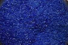 0147.01- 1oz DEEP COBALT BLUE BULLSEYE GLASS FINE FRIT 90 COE FUSIBLE