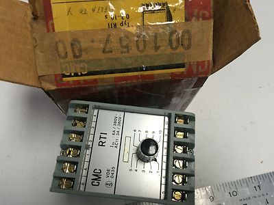 NEW CMC RTI RELAY TIMER VDE 0435, 110VAC, 6A/380VAC, 0.3-10s,SI