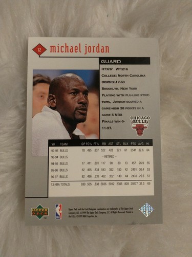 1999 Upper Deck Black Diamond Special Edition Michael Jordan #12 - Picture 2 of 2