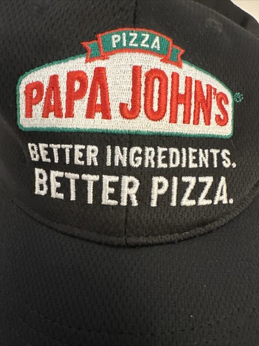 Papa Johns Hat Better Ingredients Better Pizza Black Adjustable StrapBack Cap - Bild 22 von 22