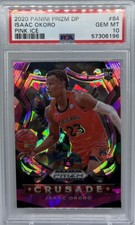 2020 Prizm Draft Isaac Okoro Crusade #84 Pink Ice PSA 10