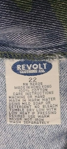 Pantalones de mezclilla para mujer REVOLT camuflaje pierna acampanada talla 22 - Imagen 7 de 16