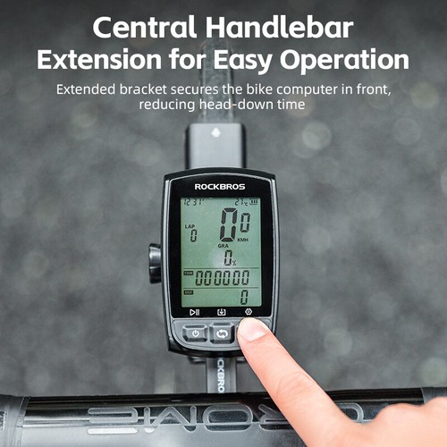 Soporte de velocímetro para bicicleta ROCKBROS cabezal de computadora montaje de luz adecuado para GoPro - Imagen 7 de 13