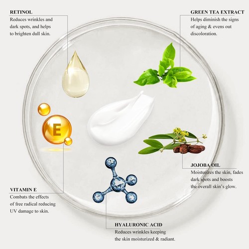 Kleem Organics - Anti-Aging Neck Firming Cream with Peptides and Hyaluronic A...