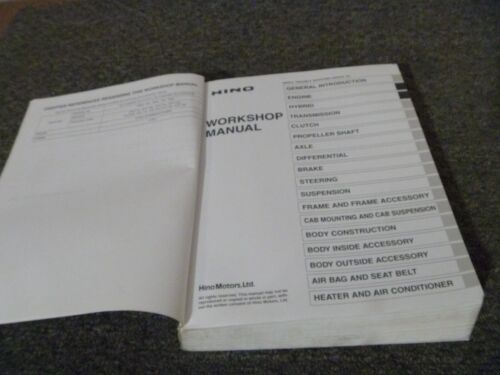 2016 Hino 155 155h 195 195h Motor Common Items & Hybrid Fehlerbehebungshandbuch - Bild 2 von 2