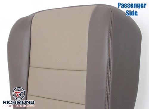 2004 Ford Excursion EDDIE BAUER -Passenger Side Bottom Leather Seat Cover 2-TONE - Picture 5 of 9
