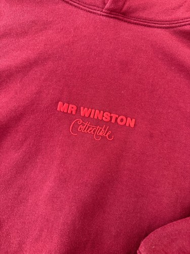 MR WINSTON (Valentines Collectible) Chesca Athas Deep Cherry Puff Hoodie, Size S - Picture 6 of 9