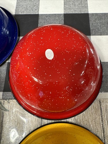 Vintage Stachelbeere Patch verschachtelt Party Schüsseln Set 9 Vintage EUC Weihnachtsbeleuchtung - Bild 5 von 16