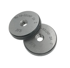 Thread Ring Gages 10-32 UNC 2A Go NoGo Gage Gauge check inspect Threads 10-32UNC