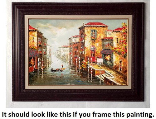 Venice #23- 006A3, 24x36 - 100% Hand painted Oil painting on Canvas, - Picture 3 of 6