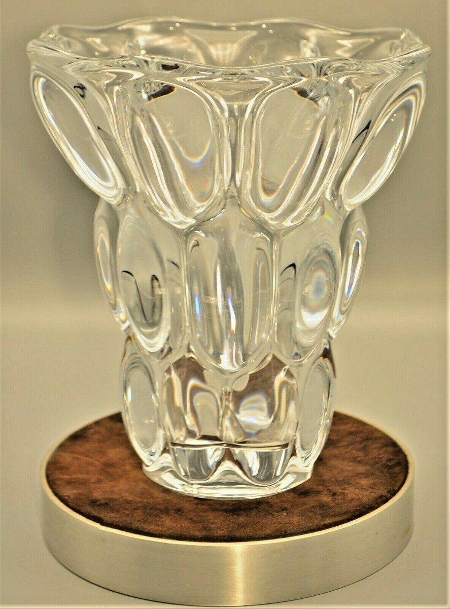 VANNES LE CHATEL France Original Vintage Signed Crystal