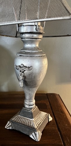 LAMPS, Farmhouse Style Tealight Lamp With Wire Shade: 14" Tall & Two Available - Picture 3 of 7