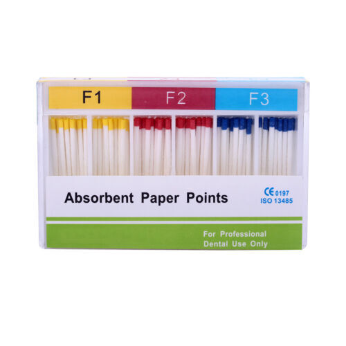 Dental Gutta Percha Points & Absorbent Paper Point F# Endodontics Endo Root Use - Picture 7 of 9