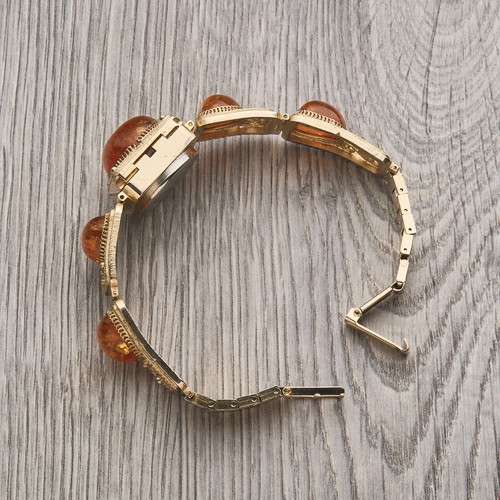 Vintage women's amber cocktail watches. USSR Watch Ladies CHAIKA. - Picture 15 of 16
