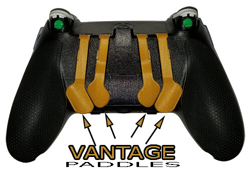 Kit de remo de repuesto Scuf Vantage 4 paletas de entrada derecha hacia afuera en oro conjunto - Imagen 1 de 1