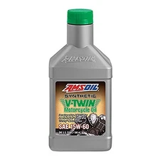AMSOIL 15W-60 V-Twin 100% Synthetic Motorcycle Oil 1 Quart SAE 15W-60