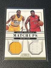 2012-13 Panini National Treasures Matchups Materials Andre Iguodala Rudy Gay /49