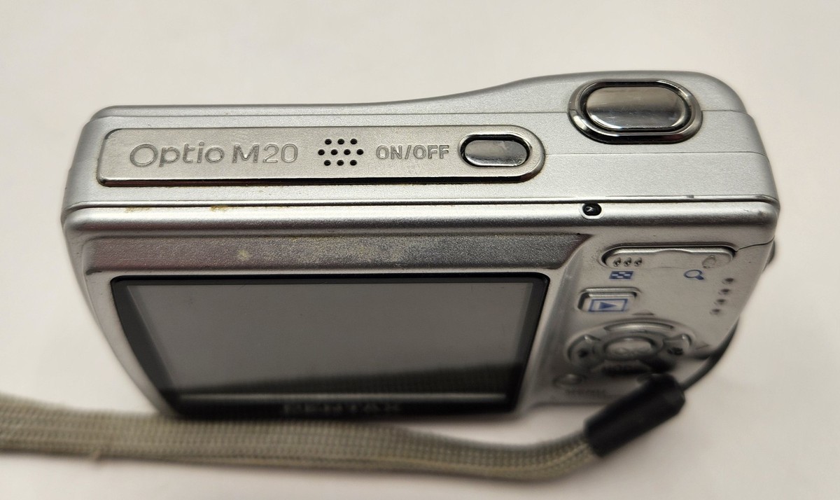Pentax Optio M20 7.0MP Digital Camera - Silver Tested Works